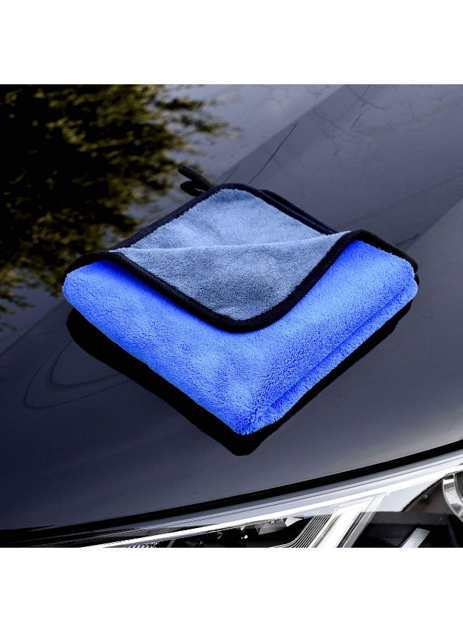 Microfibre Car Cloths, Pack of 3, 500 GSM Polishing Cloth, Paint Care, Extremely Absorbent and Gentle Soft for Caring for Car and Motorcycle, Drying, Polishing, 30 x 30 cm (3 Pieces) - Image 3